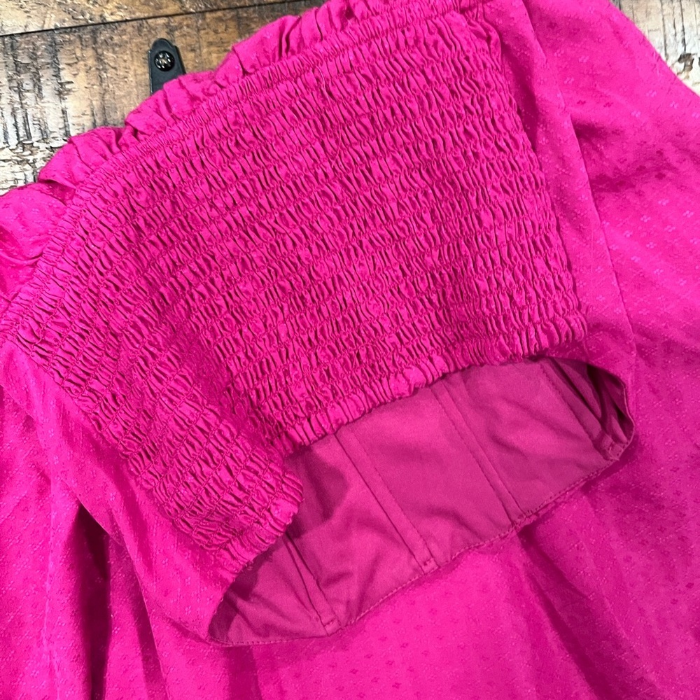 Free People Pink Strapless Fit and Flare Mini Dress - Picture 3 of 4